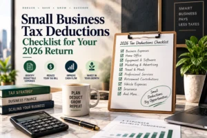 small business tax deductions checklist 2026